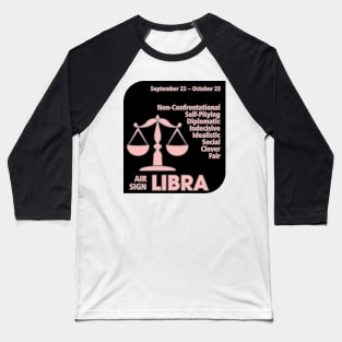 Zodiac Libra Baseball T-Shirt